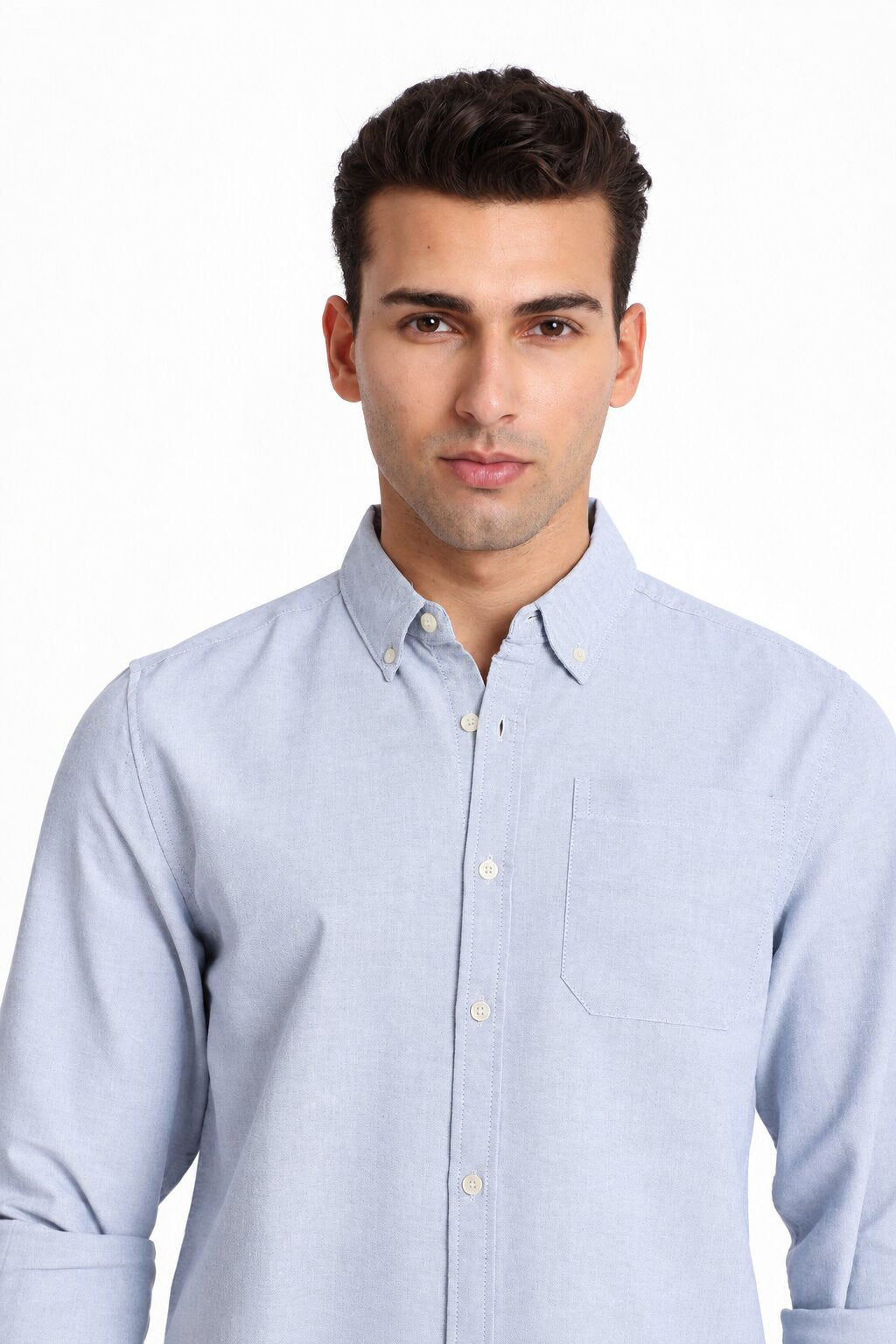 Light Blue Oxford Casual Shirt