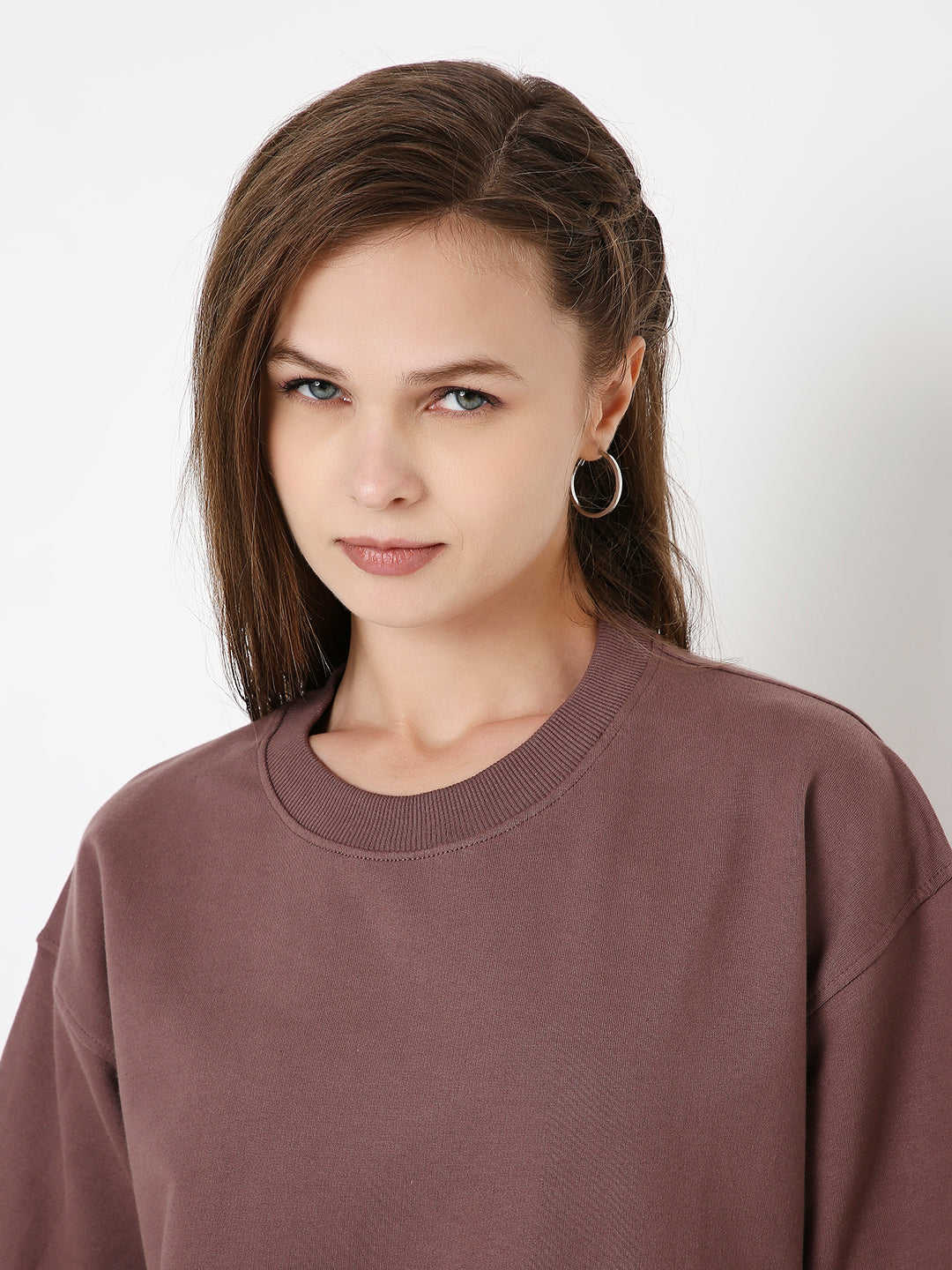 OVERSIZE OLD ROSE SOLID TSHIRT
