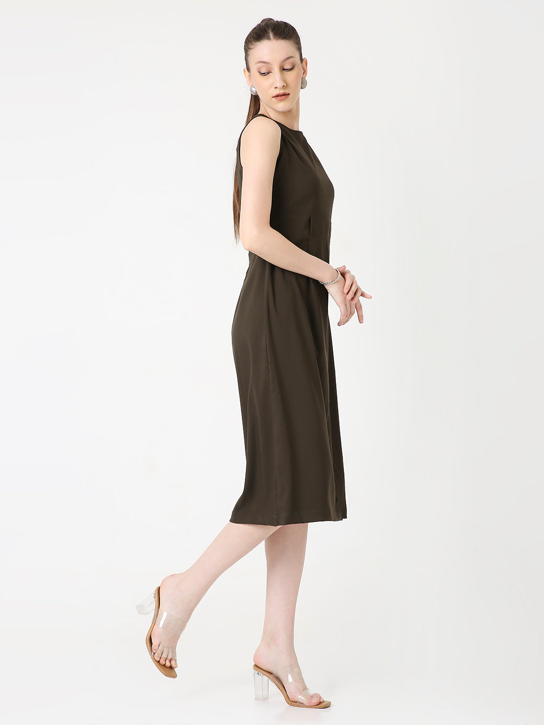 CLASSIC SLEEVELESS MIDI DRESS