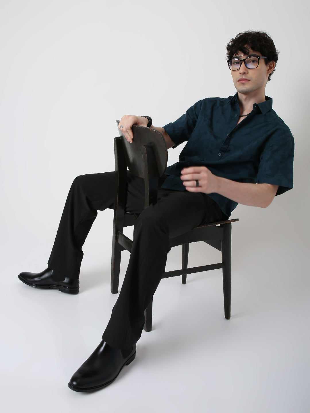 M.GREEN Jacquard Cotton Shirt