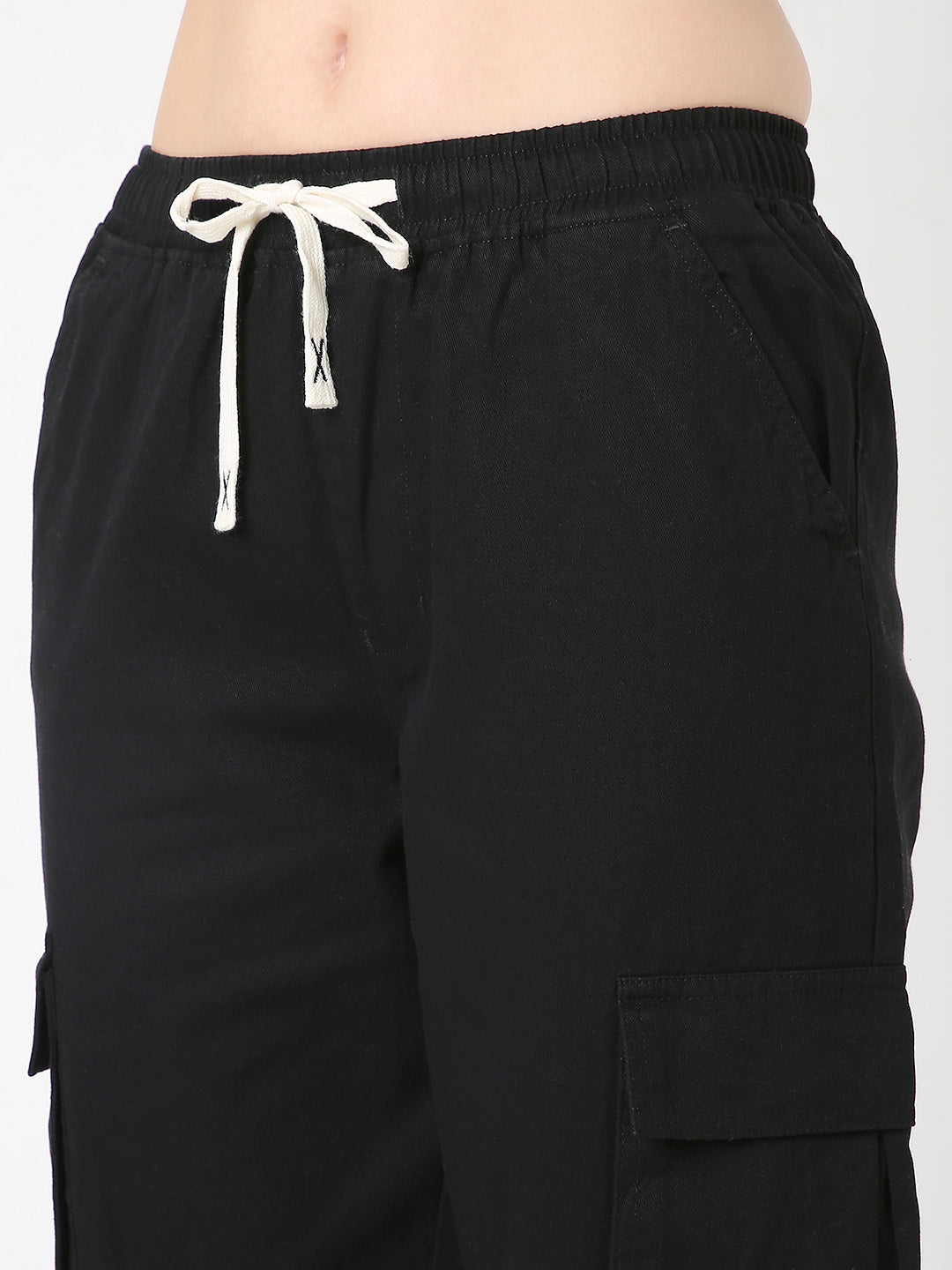 BLACK VERSATILE 5 POCKET CARGO PANTS