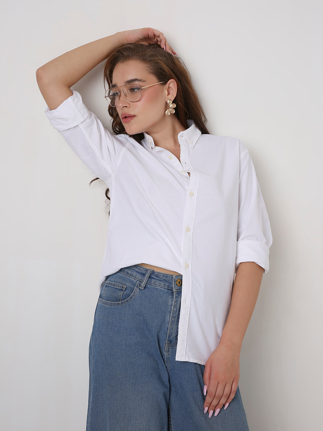 White Classic Oxford Oversized Shirt