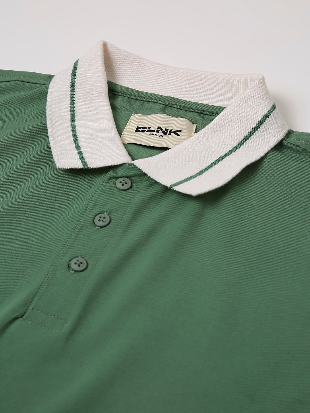 Solid Green Polo T-Shirt
