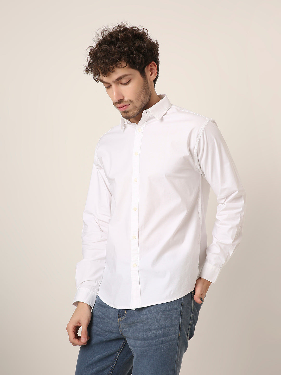 WHITE PREMIUM COTTON SHIRT