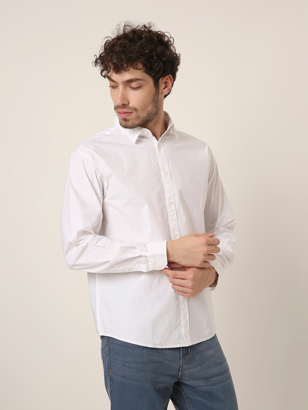 WHITE PREMIUM COTTON SHIRT