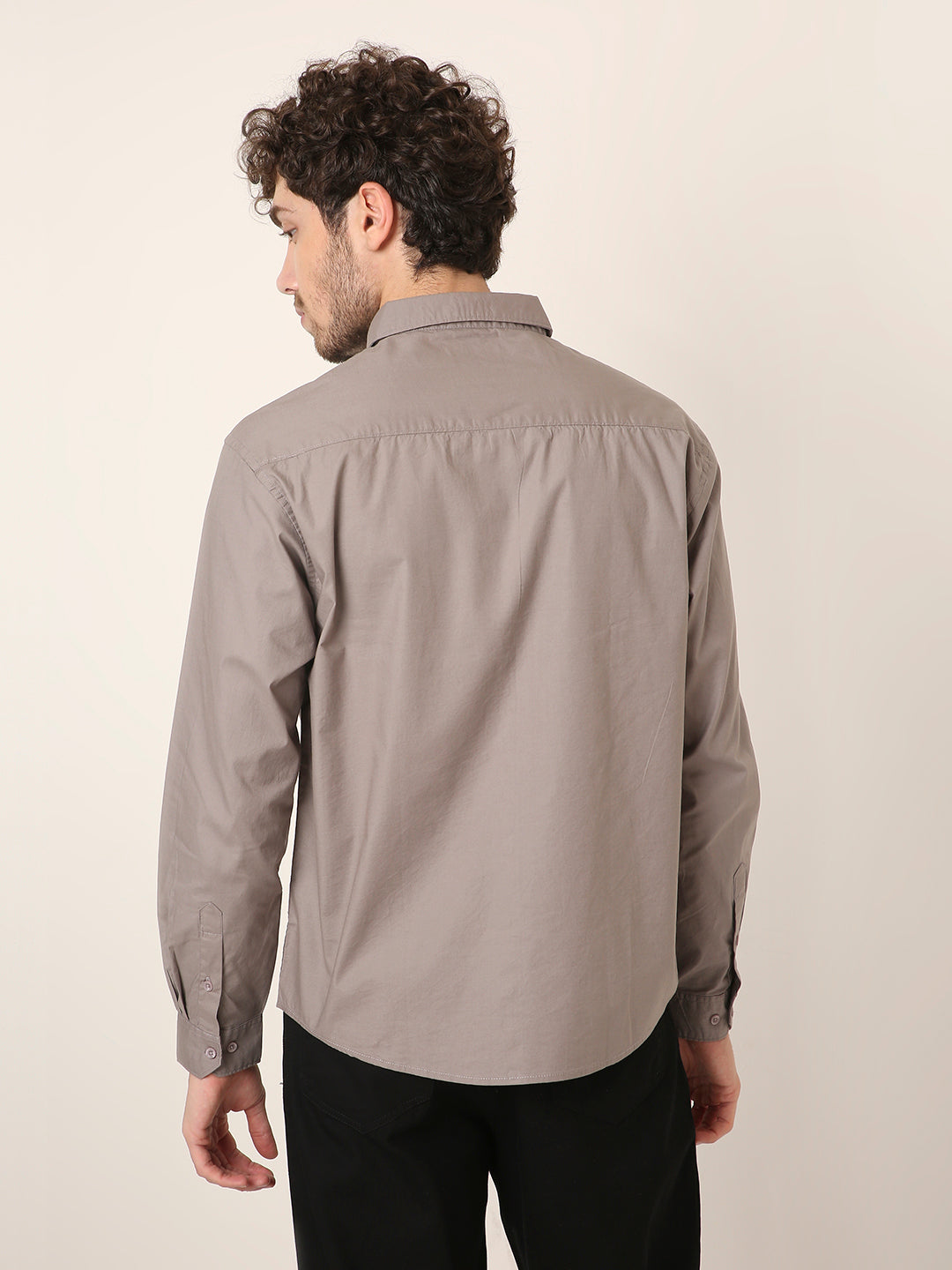 GRAY PREMIUM COTTON SHIRT