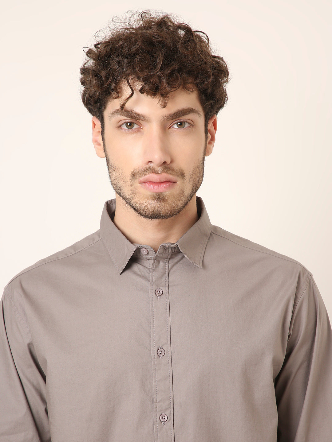 GRAY PREMIUM COTTON SHIRT