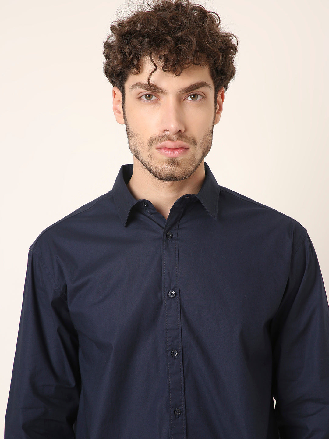 NAVY BLUE PREMIUM COTTON SHIRT
