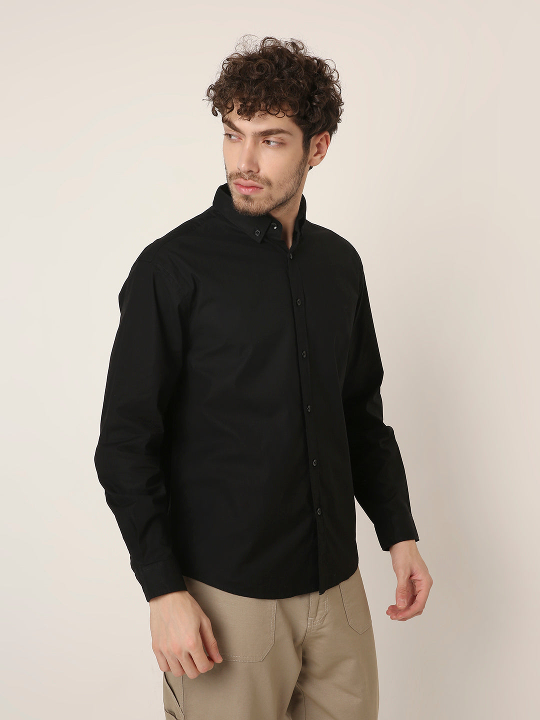 BLACK PREMIUM COTTON SHIRT
