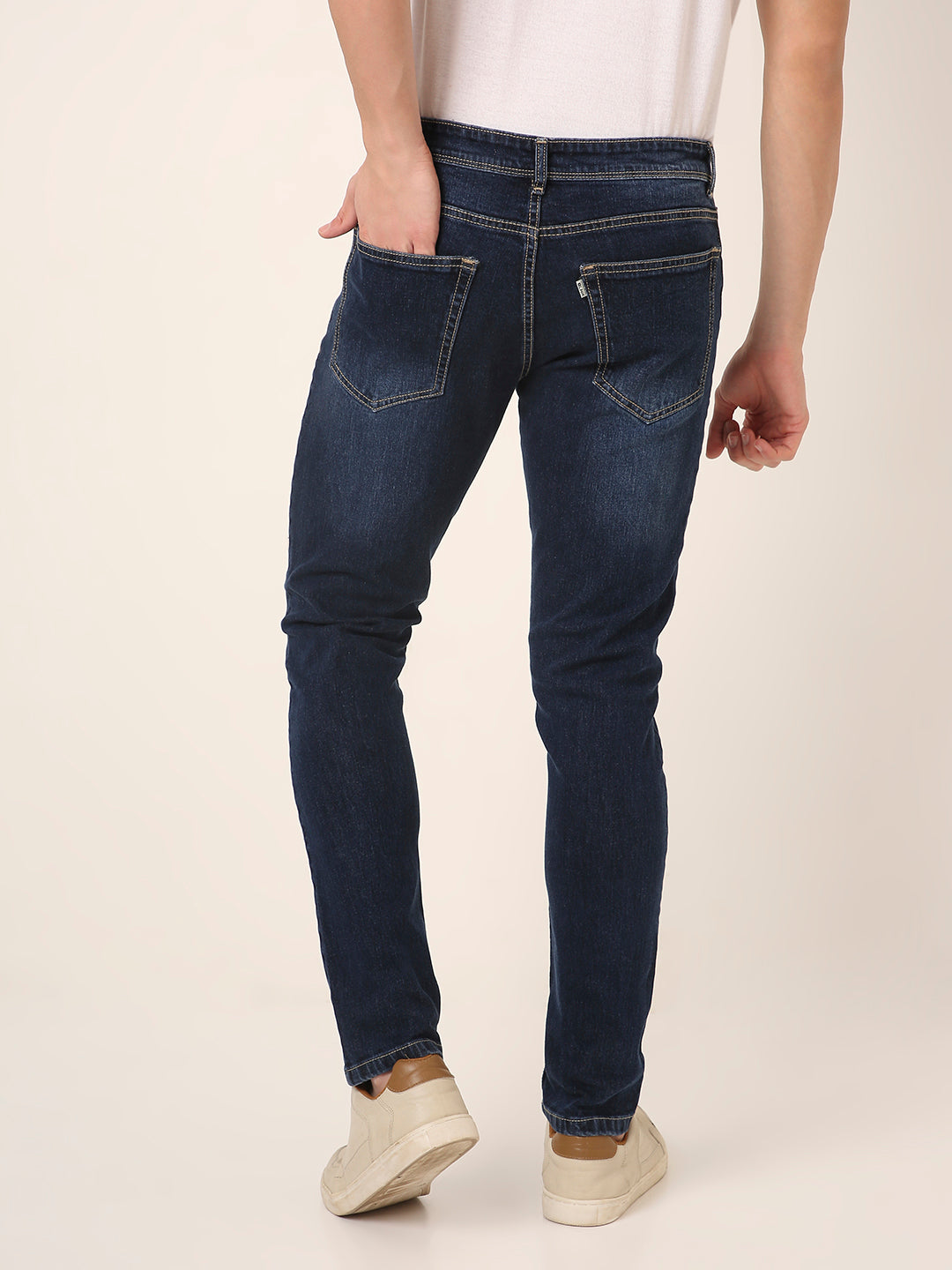 DARK-Blue Slim Fit Denim Jeans