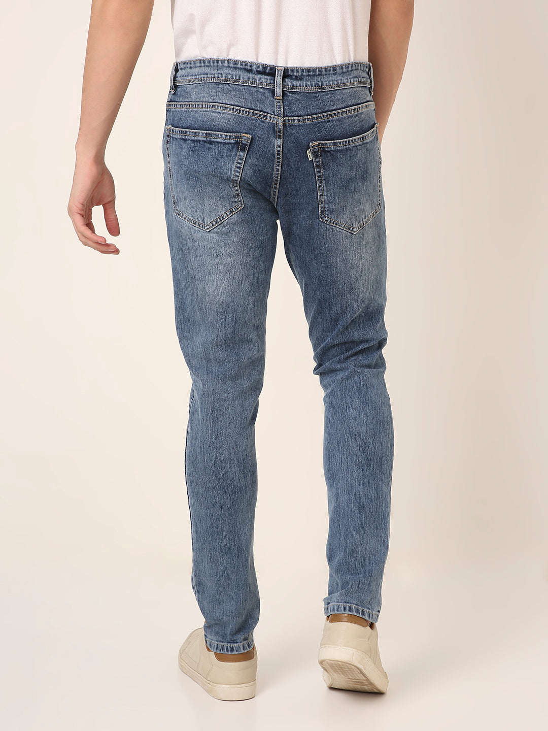 Light-Blue Slim Fit Denim Jeans