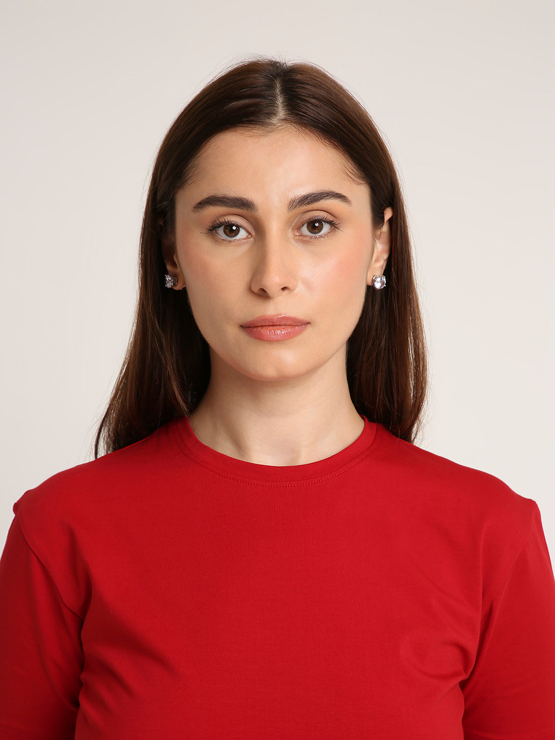 REGULAR FIT T-SHIRT: RED