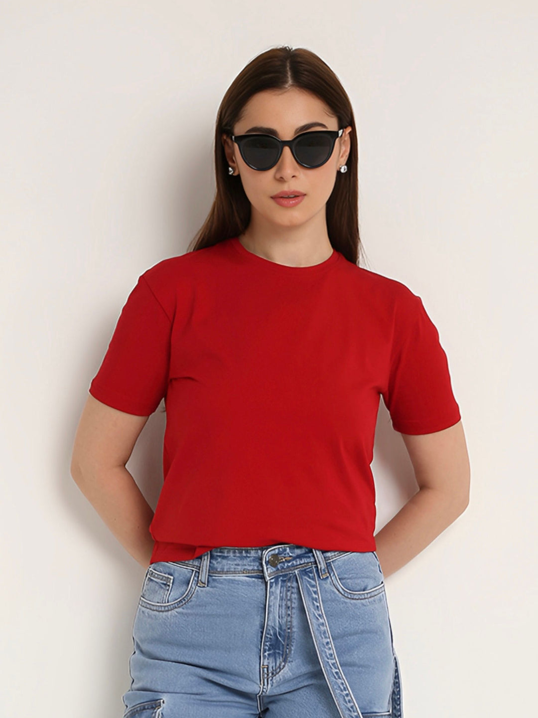 REGULAR FIT T-SHIRT: RED
