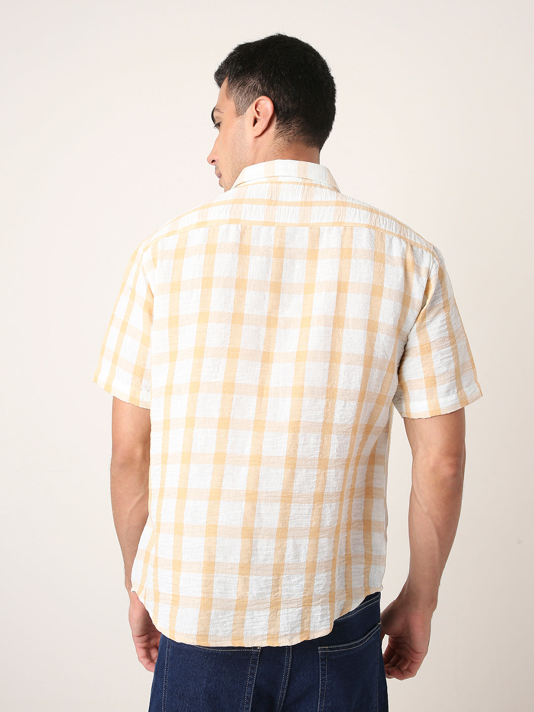ORANGE SHORT SLEEVE Casual Shirt