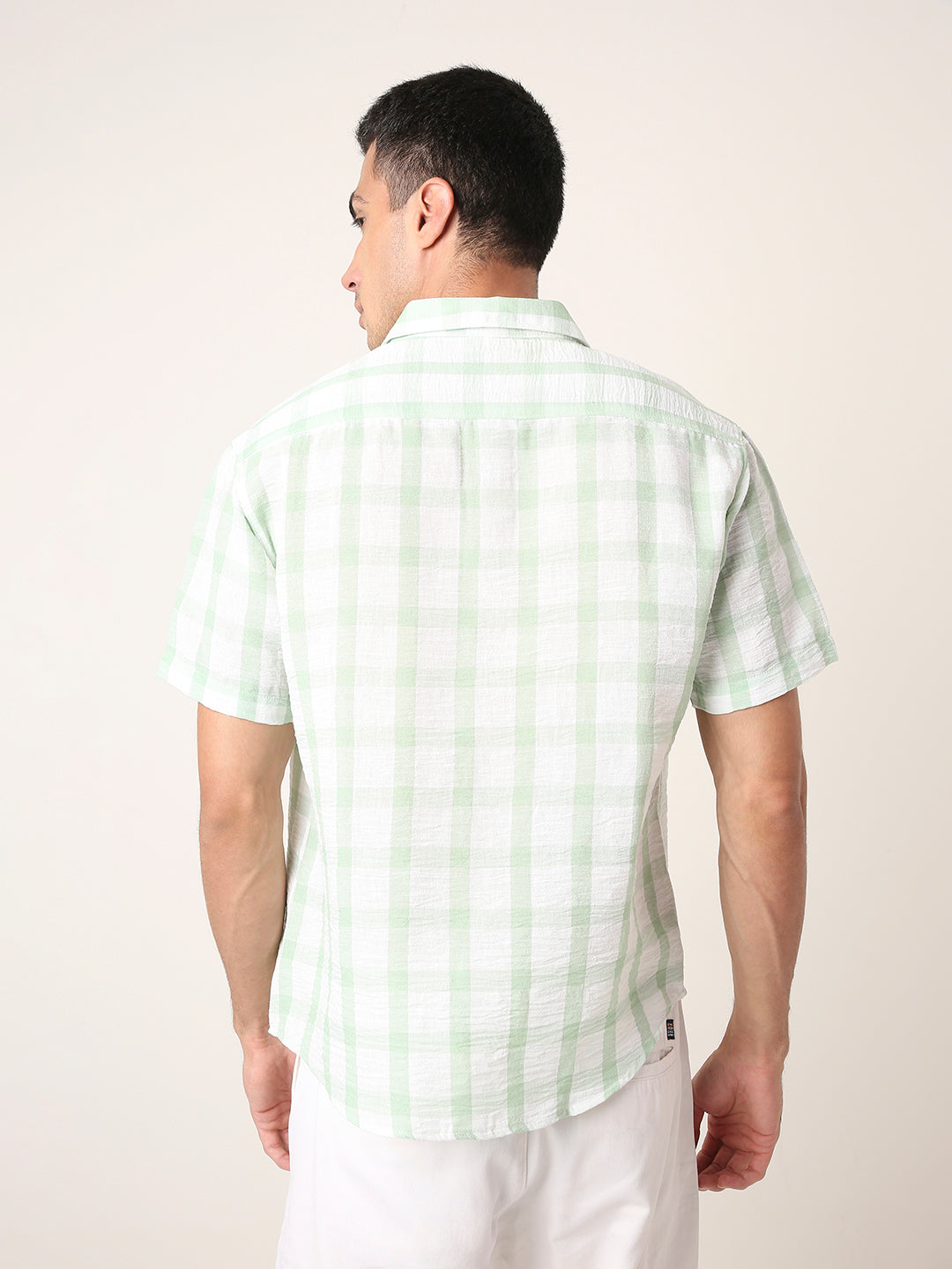 GREEN SHORT SLEEVE Casual Shirt