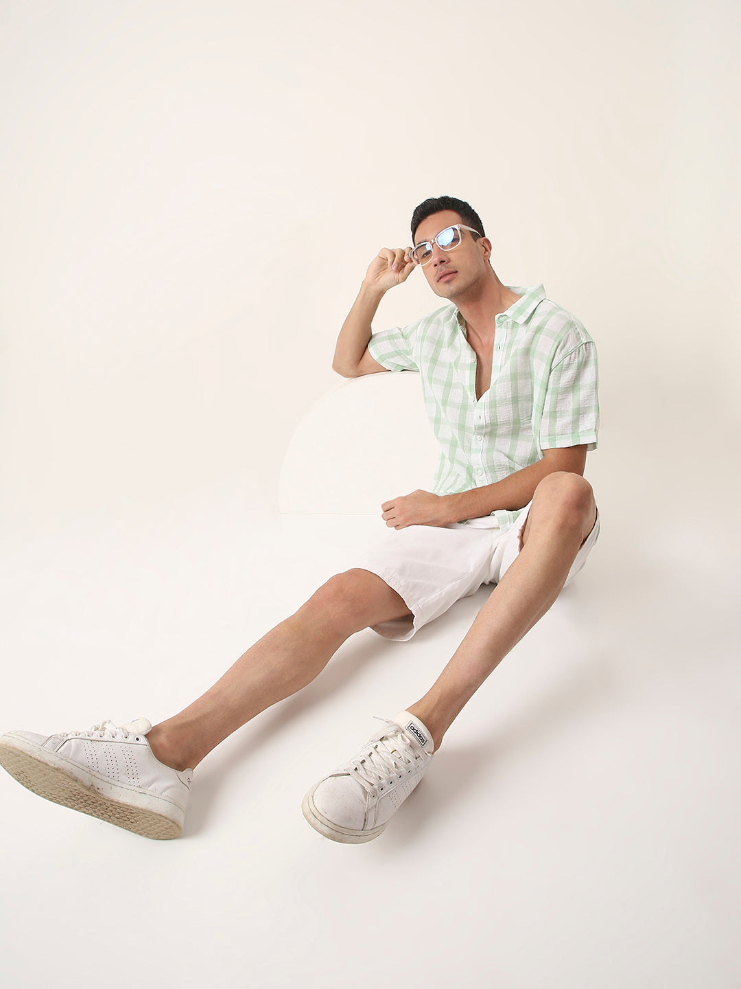 GREEN SHORT SLEEVE Casual Shirt