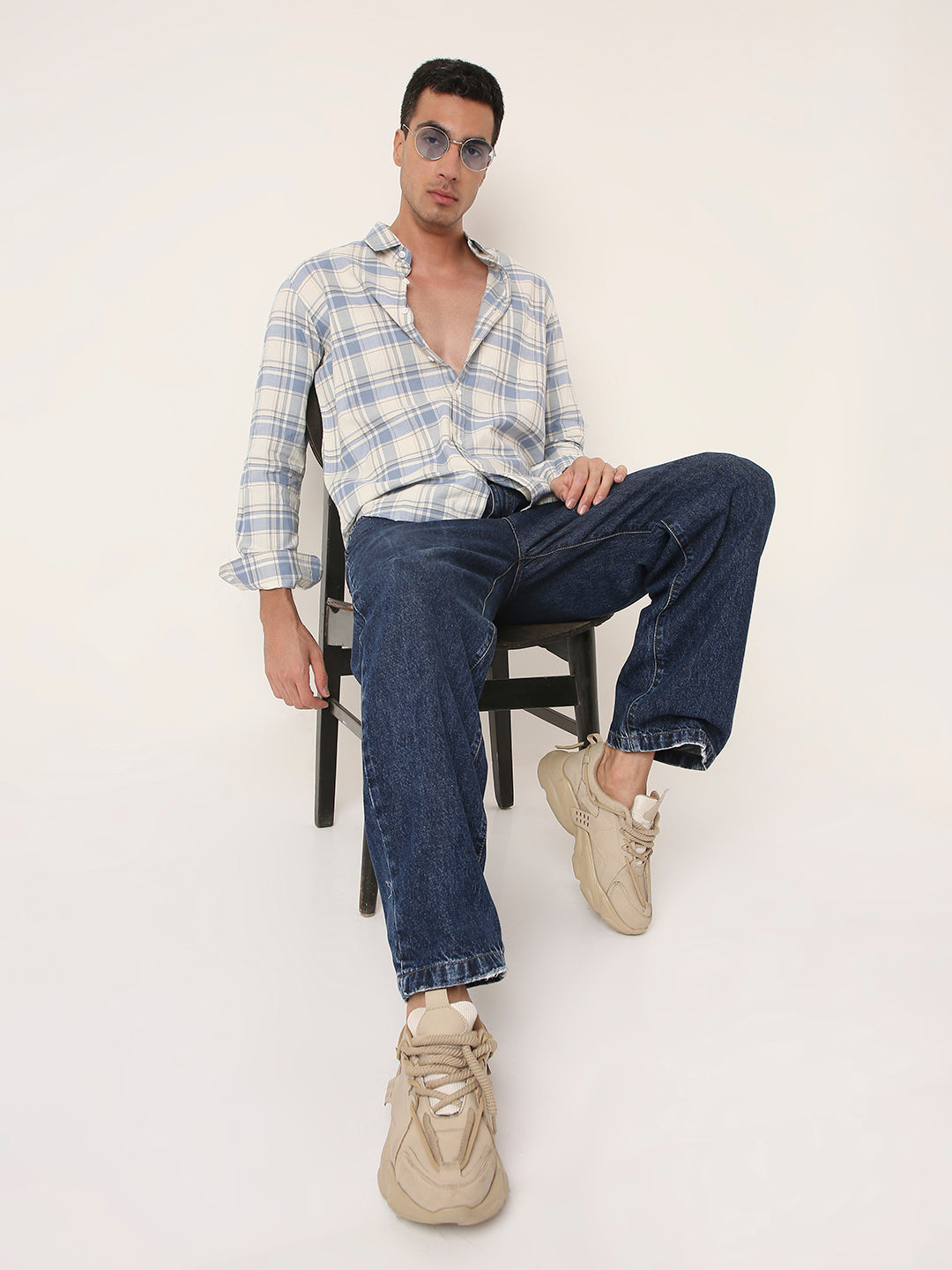Plaid Cotton Casual Shirt