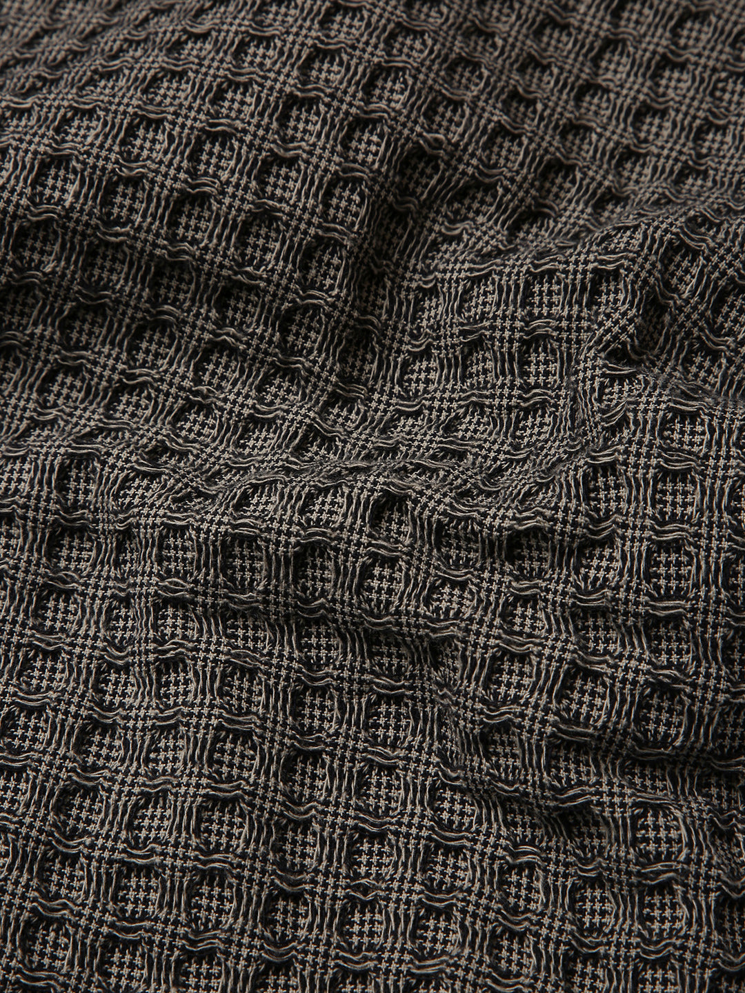 OLIVE TEXTURED CROPPED SHIRT