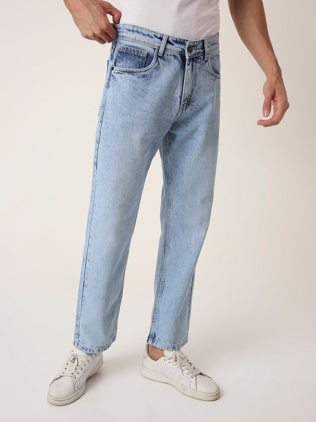 Classic Light-Blue Relaxed Fit Jeans