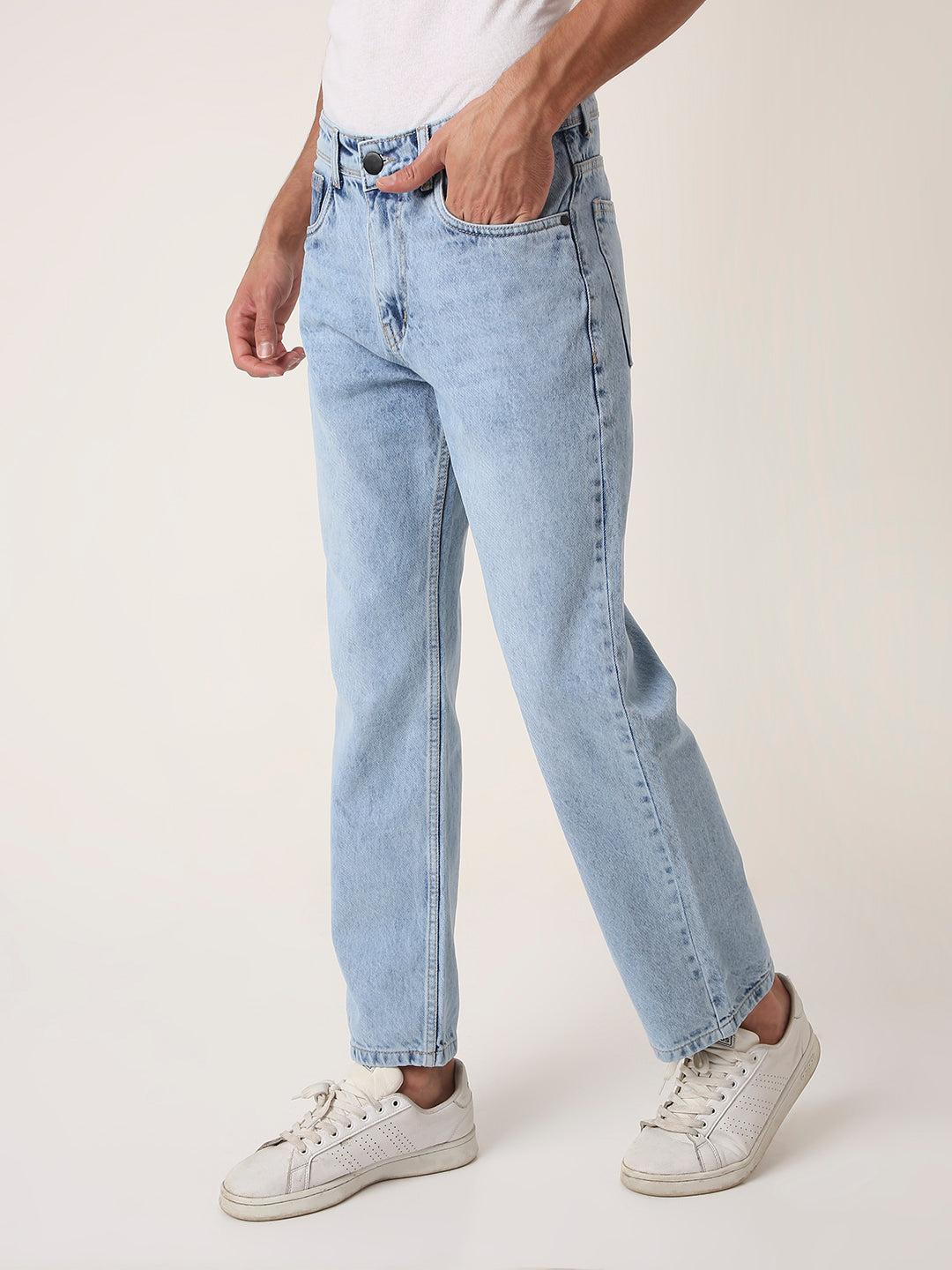 Classic Light-Blue Relaxed Fit Jeans