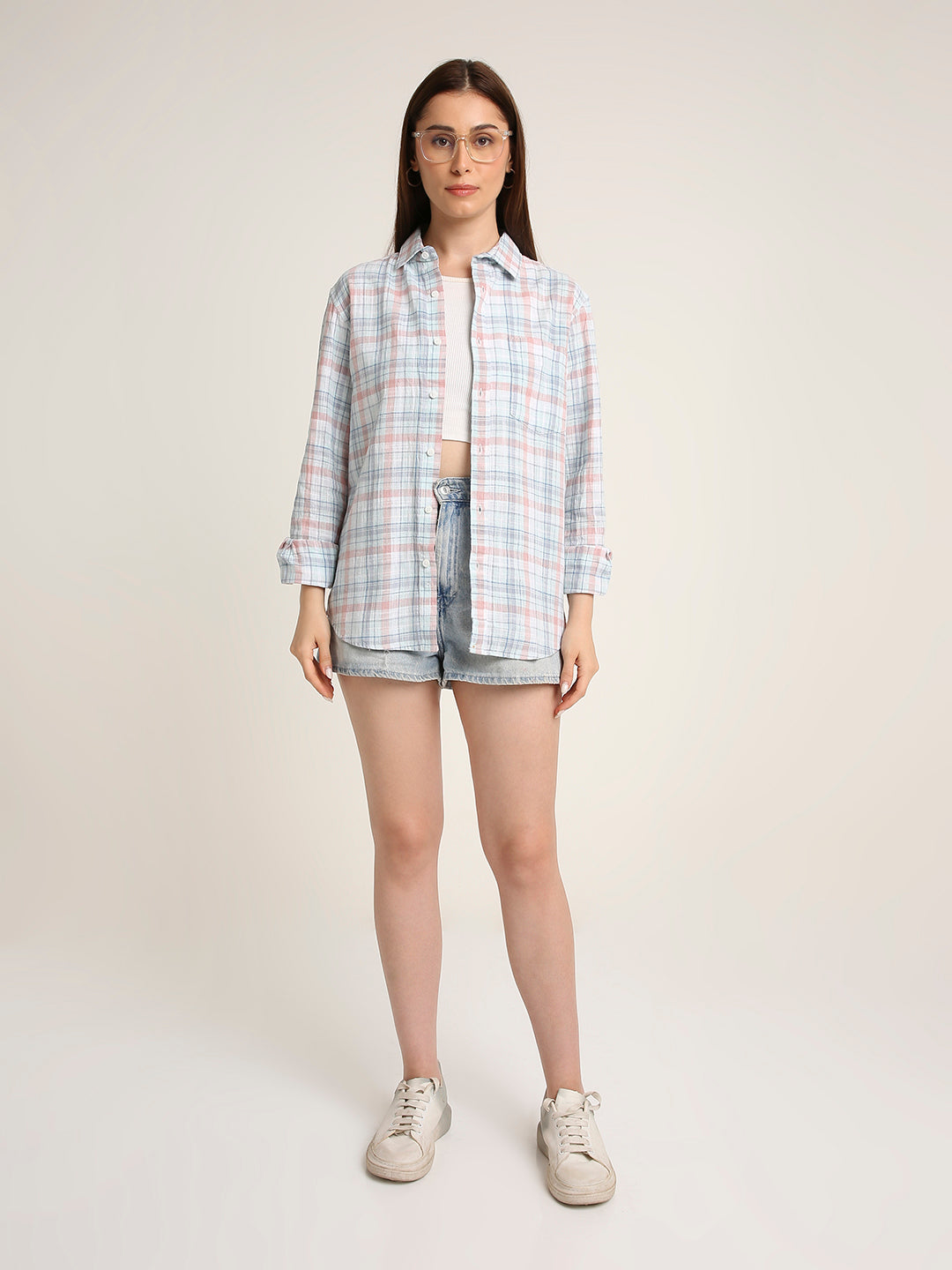 Blue Checked Classic Full Sleeve Shirt