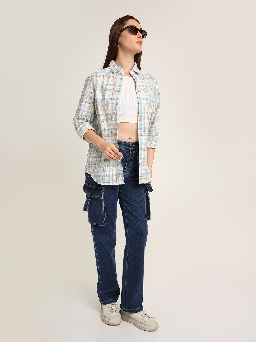 Fawn Checked Classic Full Sleeve Shirt