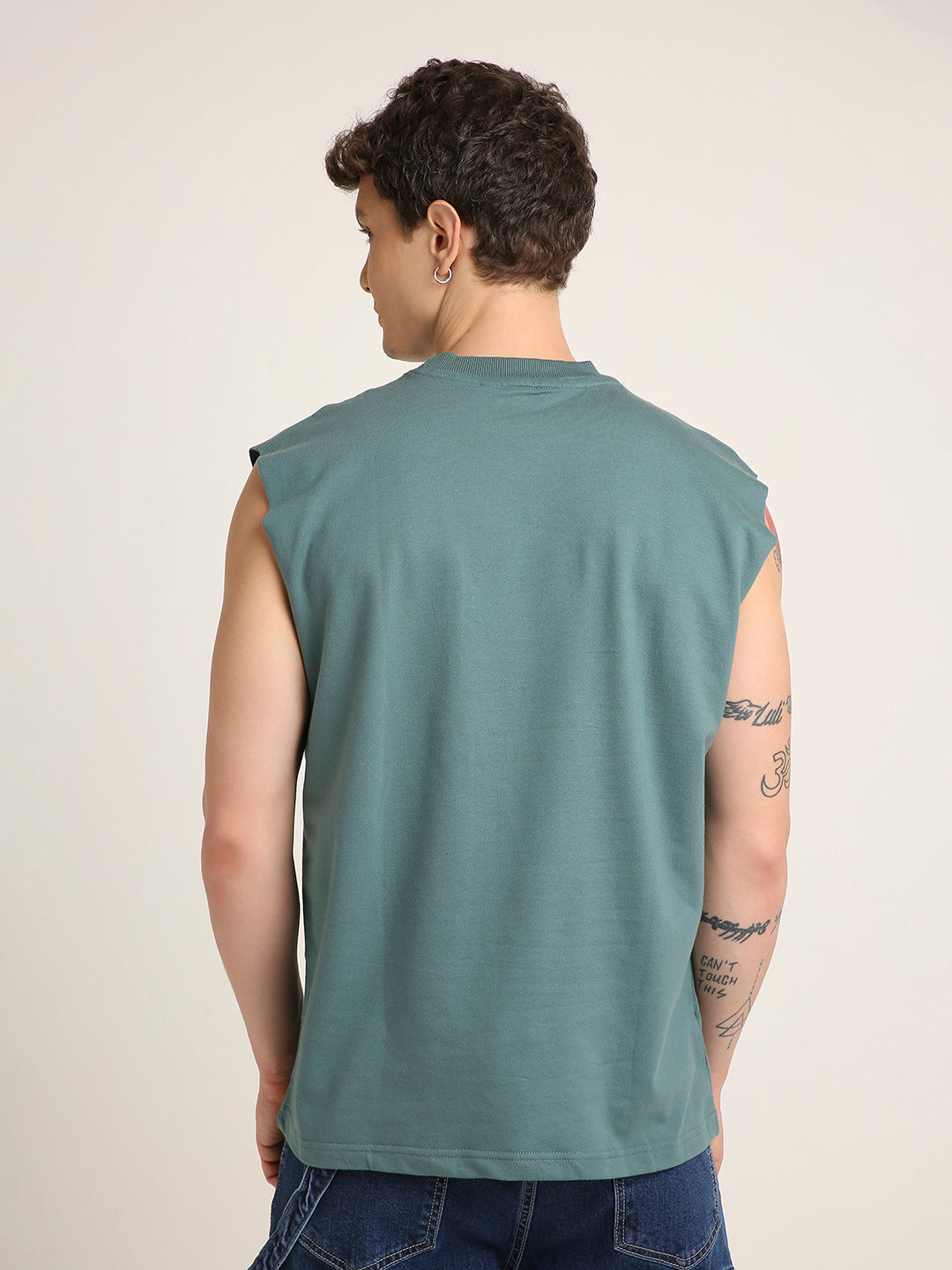 Oversize Sleeveless Tshirt: Sapphire Blue
