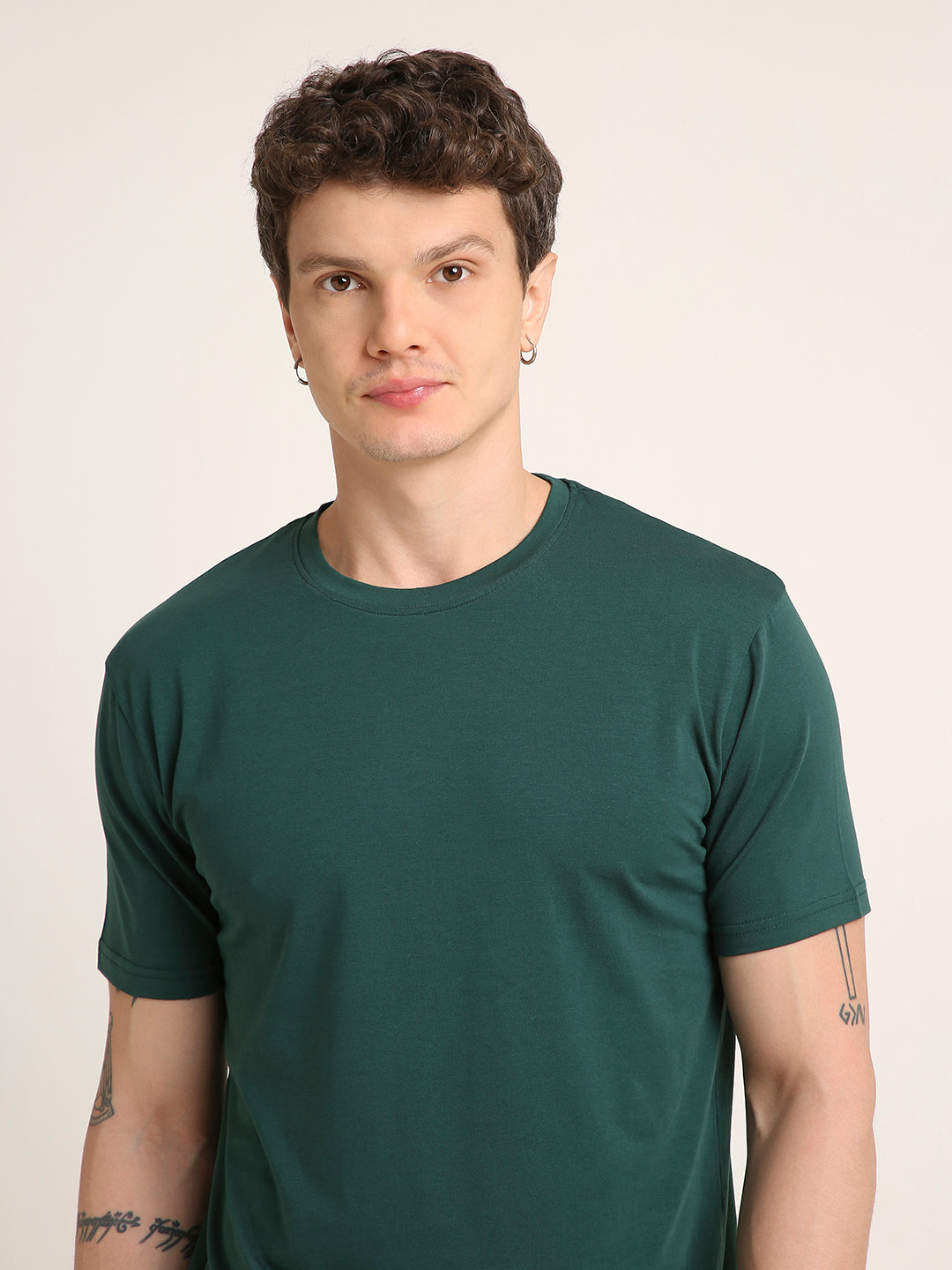 REGULAR FIT T-SHIRT: GREEN
