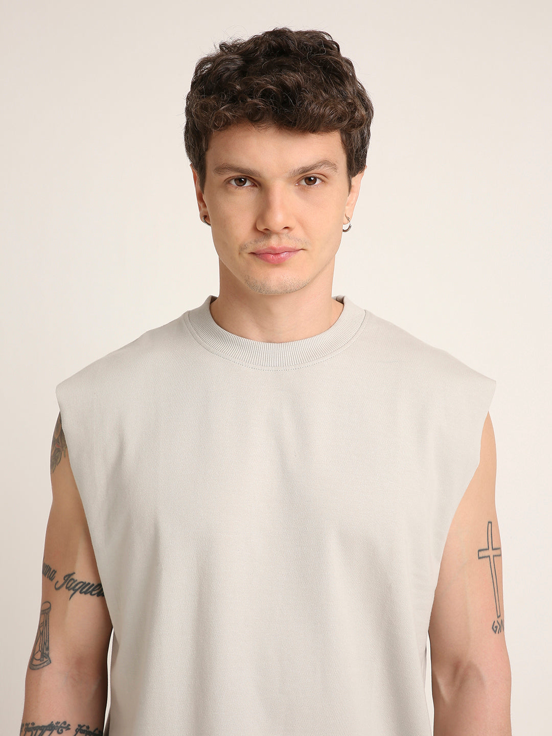 Oversize Sleeveless Tshirt: Skipping Stone