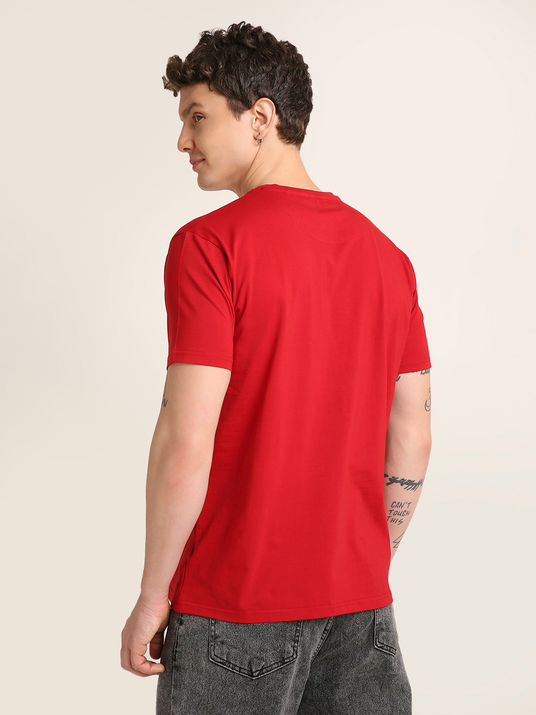 Warrior Graphic Printed Premium Cotton T-Shirt