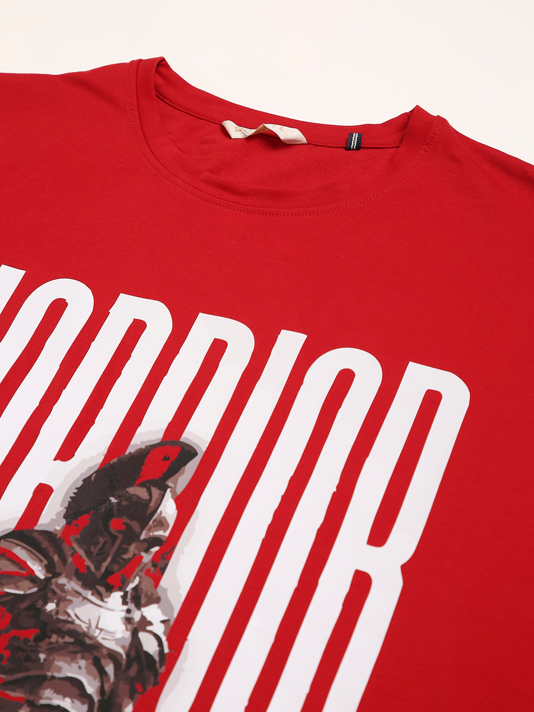 Warrior Graphic Printed Premium Cotton T-Shirt