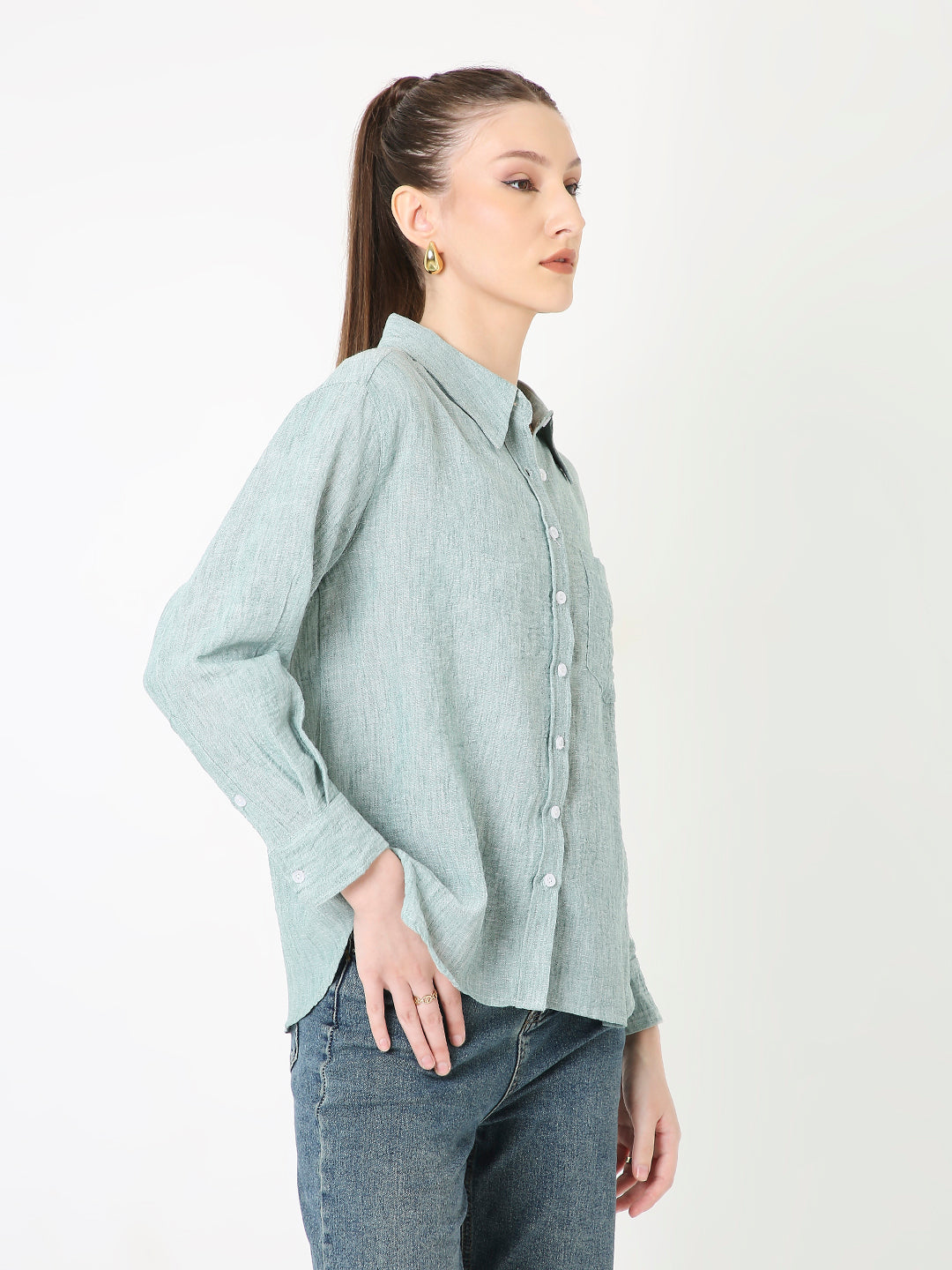 CLASSIC GREEN BUTTON-DOWN SHIRT