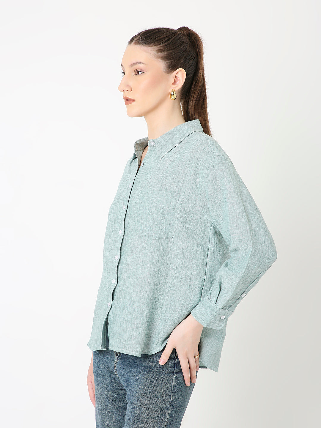 CLASSIC GREEN BUTTON-DOWN SHIRT