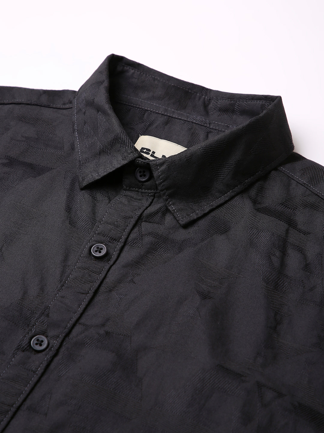 GRAY Jacquard Cotton Shirt