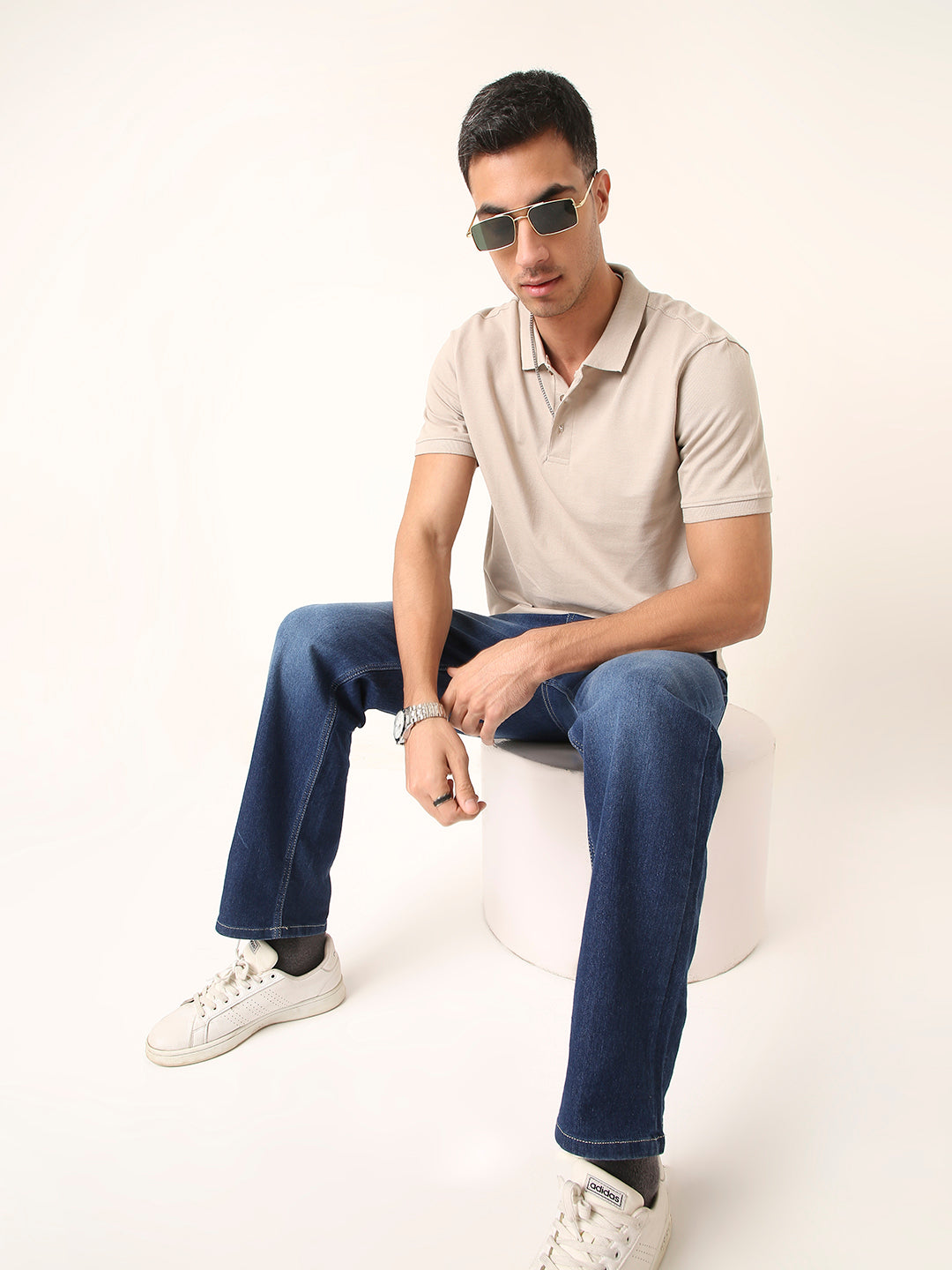 Classic Beige Polo T-Shirt
