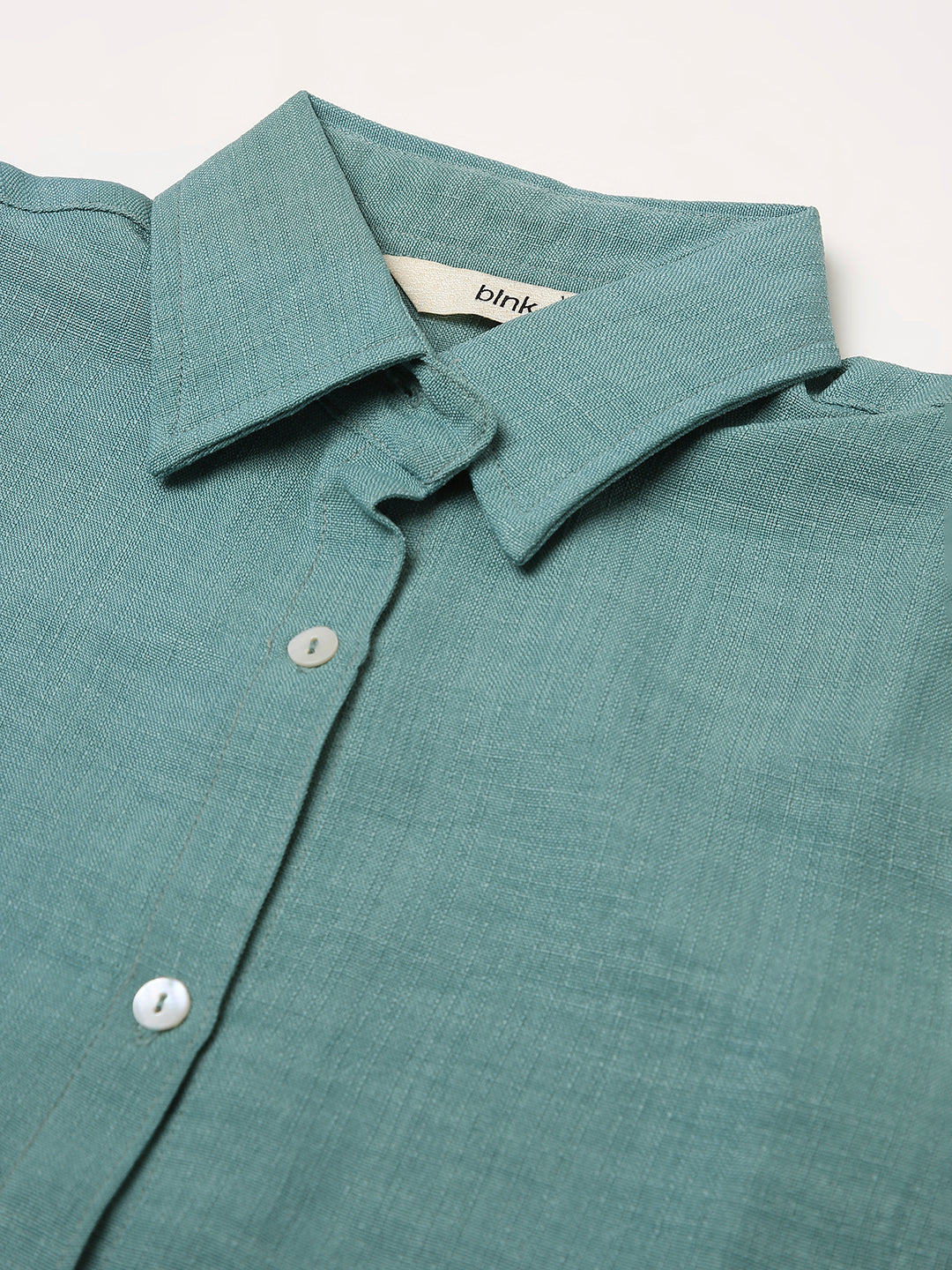 GREEN STRUCTURED COMFORT SHIRT