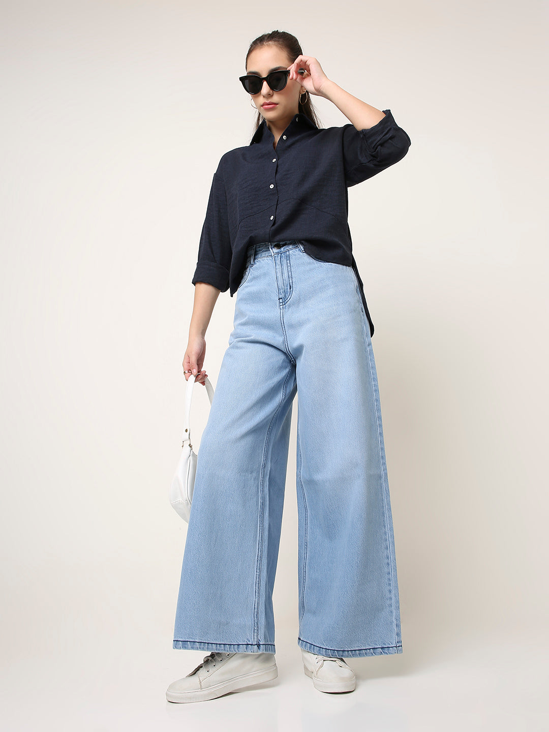 NAVY BLUE STRUCTURED COMFORT SHIRT