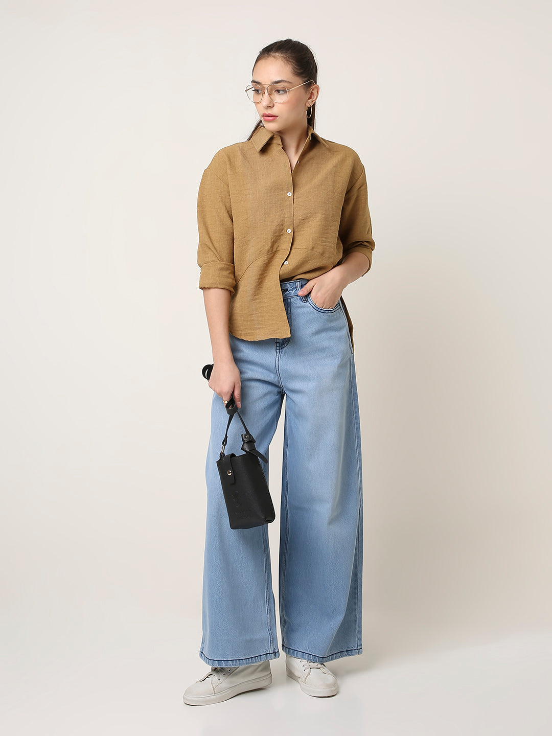 MUSTARD STRUCTURED COMFORT SHIRT