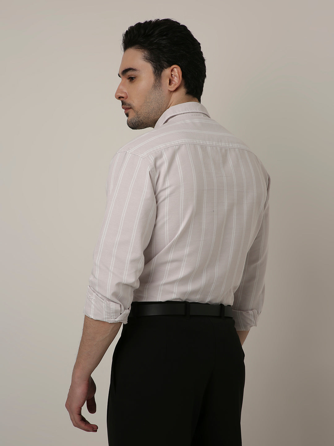 PASTEL LAVENDER OXFORD STRIPED SHIRT
