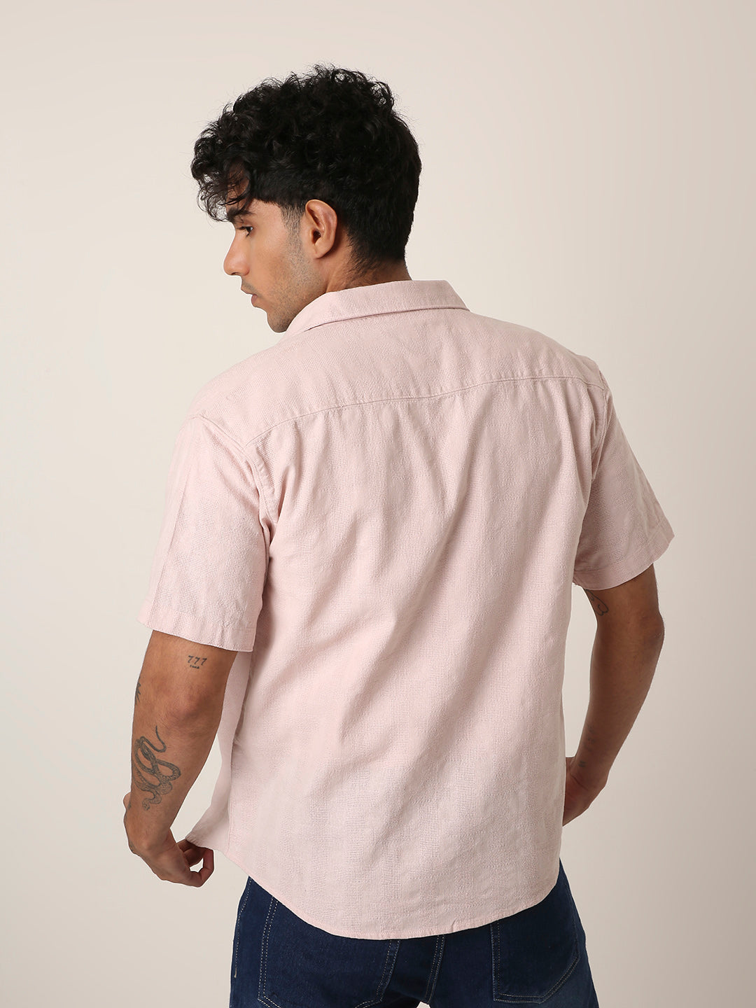 PEACH SIGNATURE COTTON SHIRT