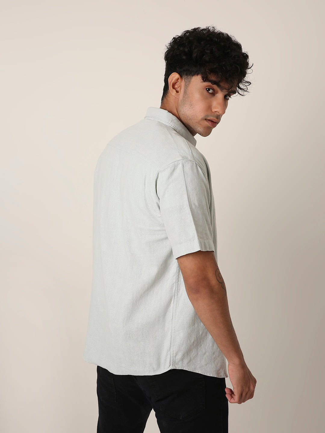 GREEN SIGNATURE COTTON SHIRT