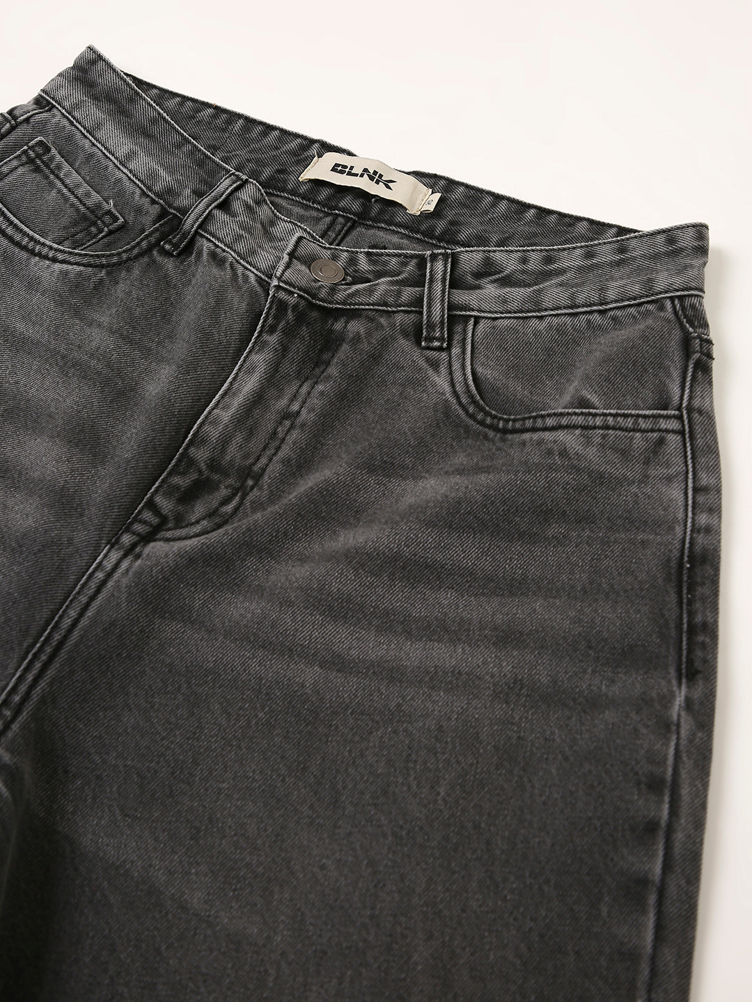 LIGHT-GREY Baggy Fit Denim Jeans