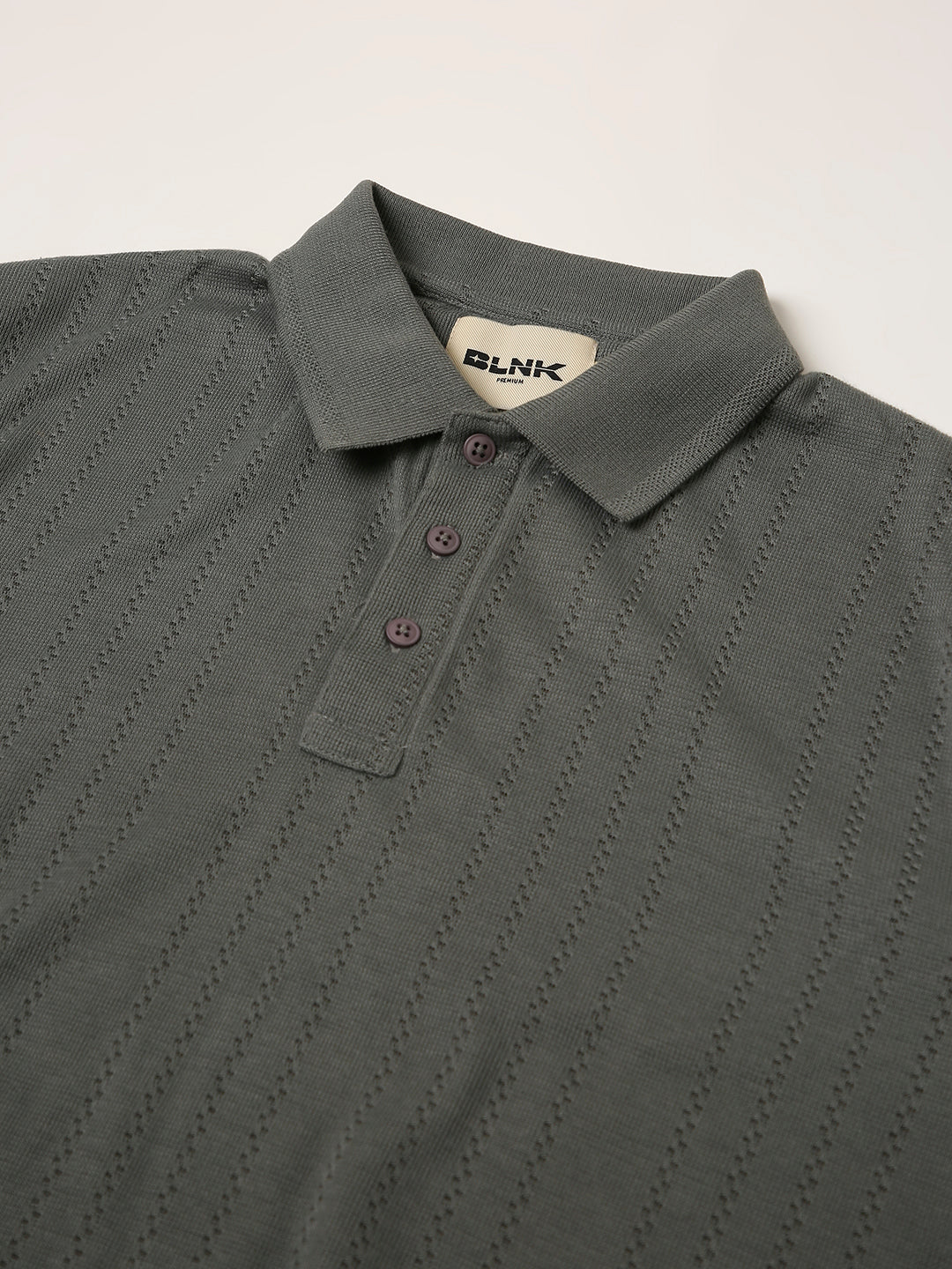 OLIVE Jacquard Classic Polo t-shirt