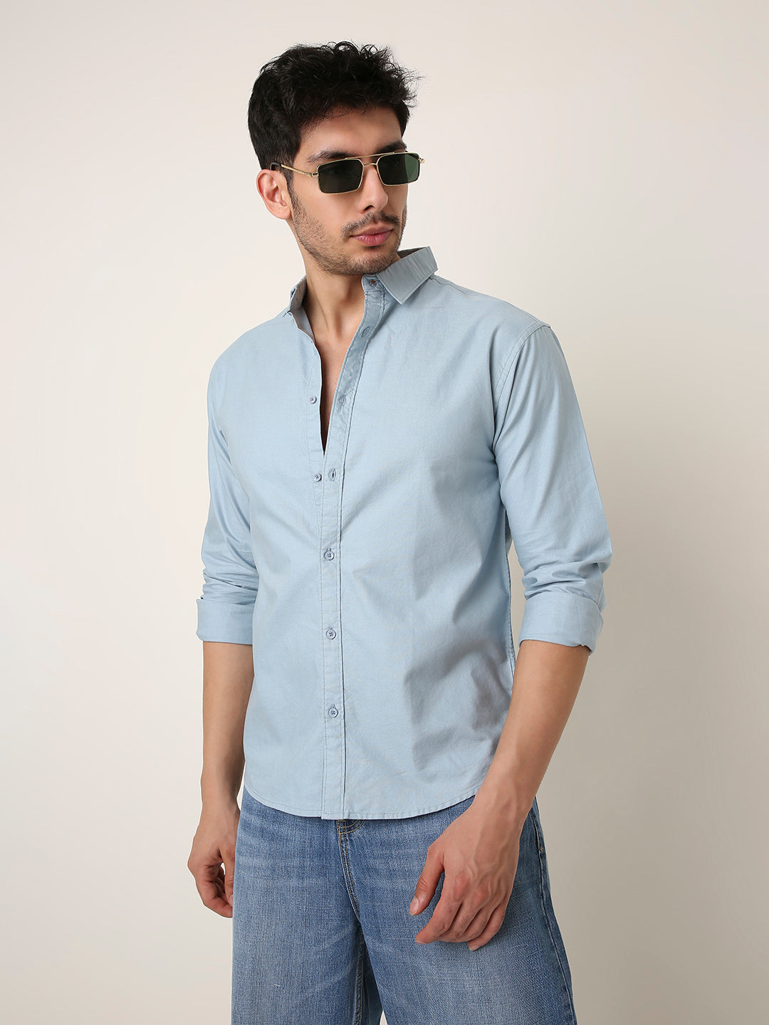 BLUE ESSENTIAL OXFORD SHIRT