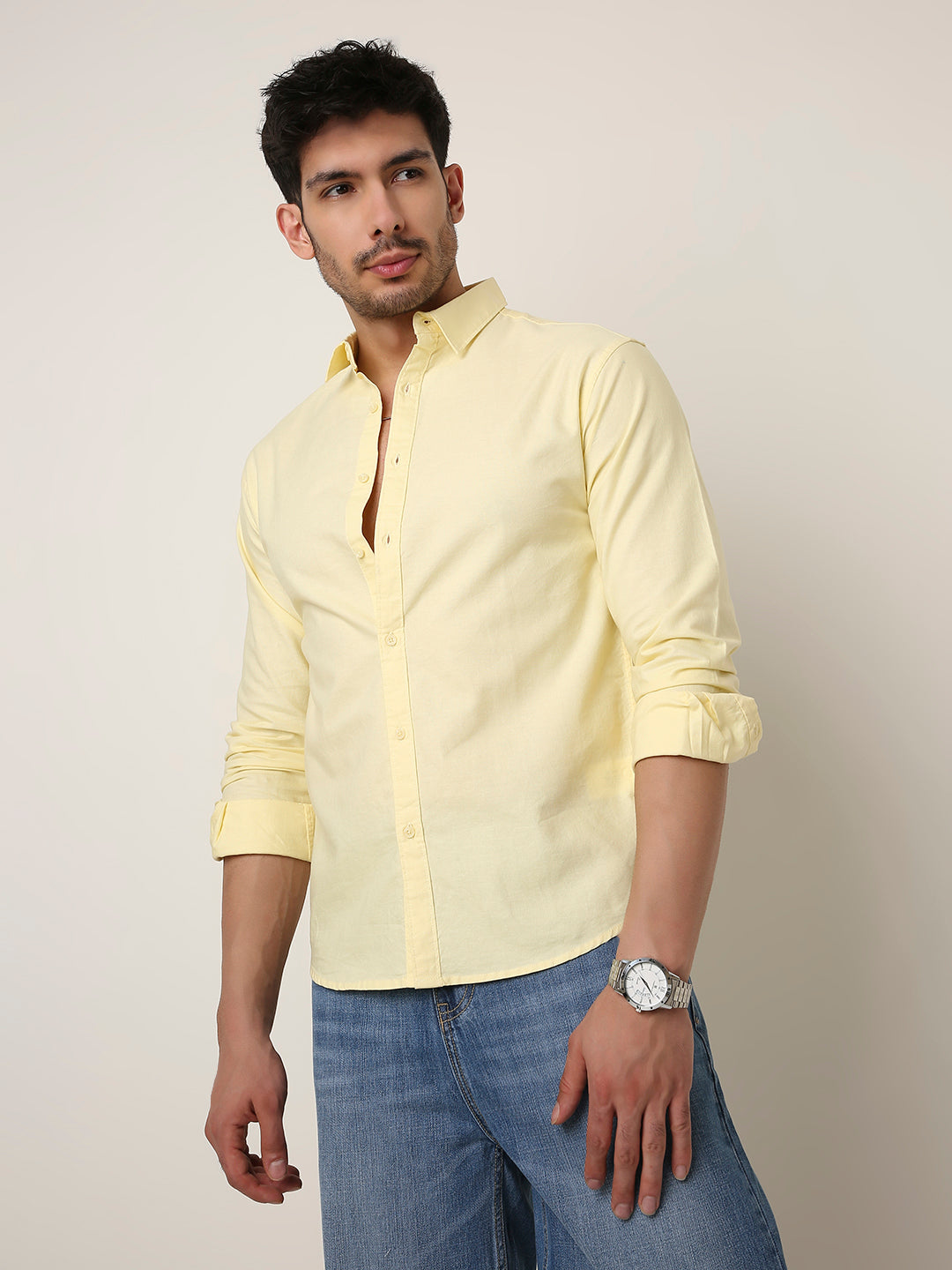 LEMON YELLOW ESSENTIAL OXFORD SHIRT