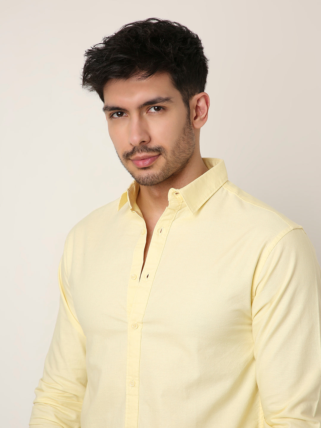 LEMON YELLOW ESSENTIAL OXFORD SHIRT