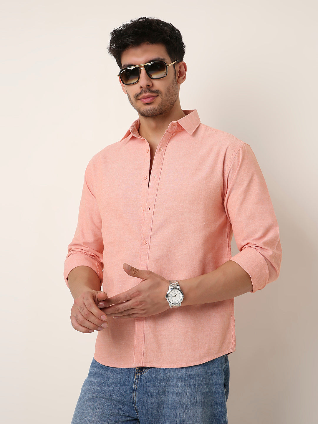 PEACH CLASSIC OXFORD SHIRT