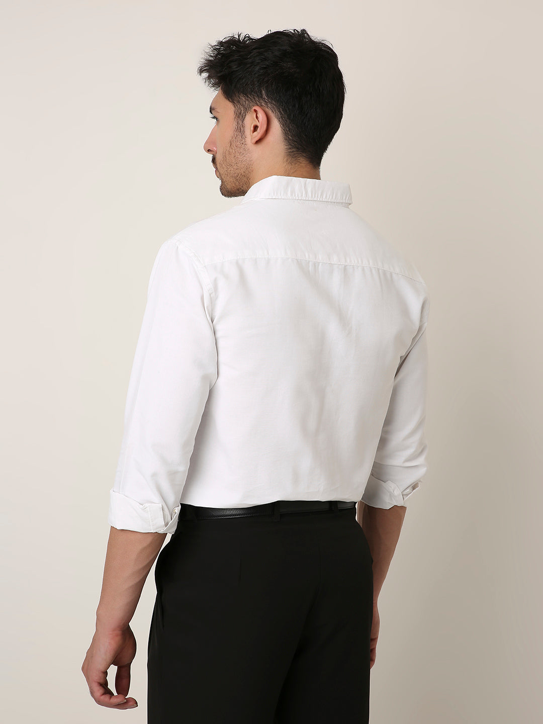 WHITE ESSENTIAL OXFORD SHIRT