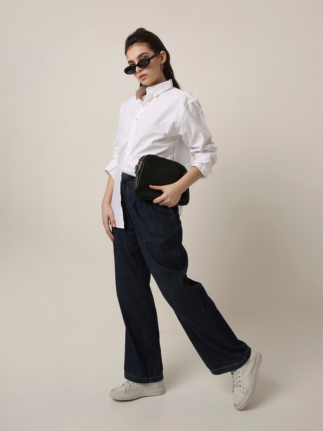White Classic Oxford Oversized Shirt