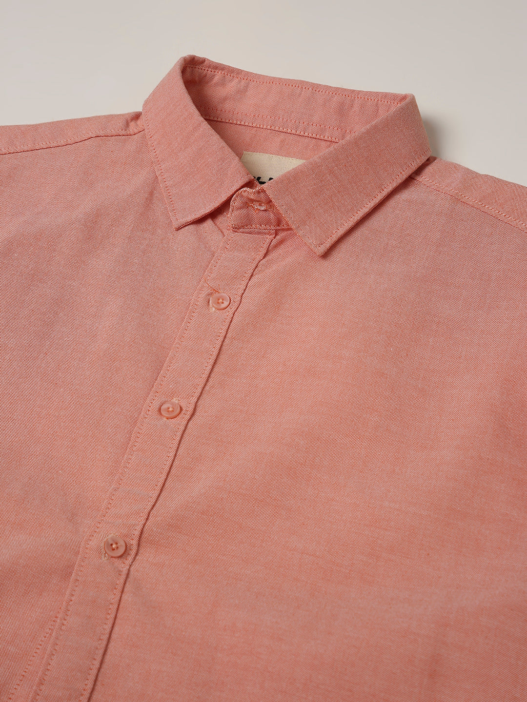 Peach Classic oxford Oversized Shirt